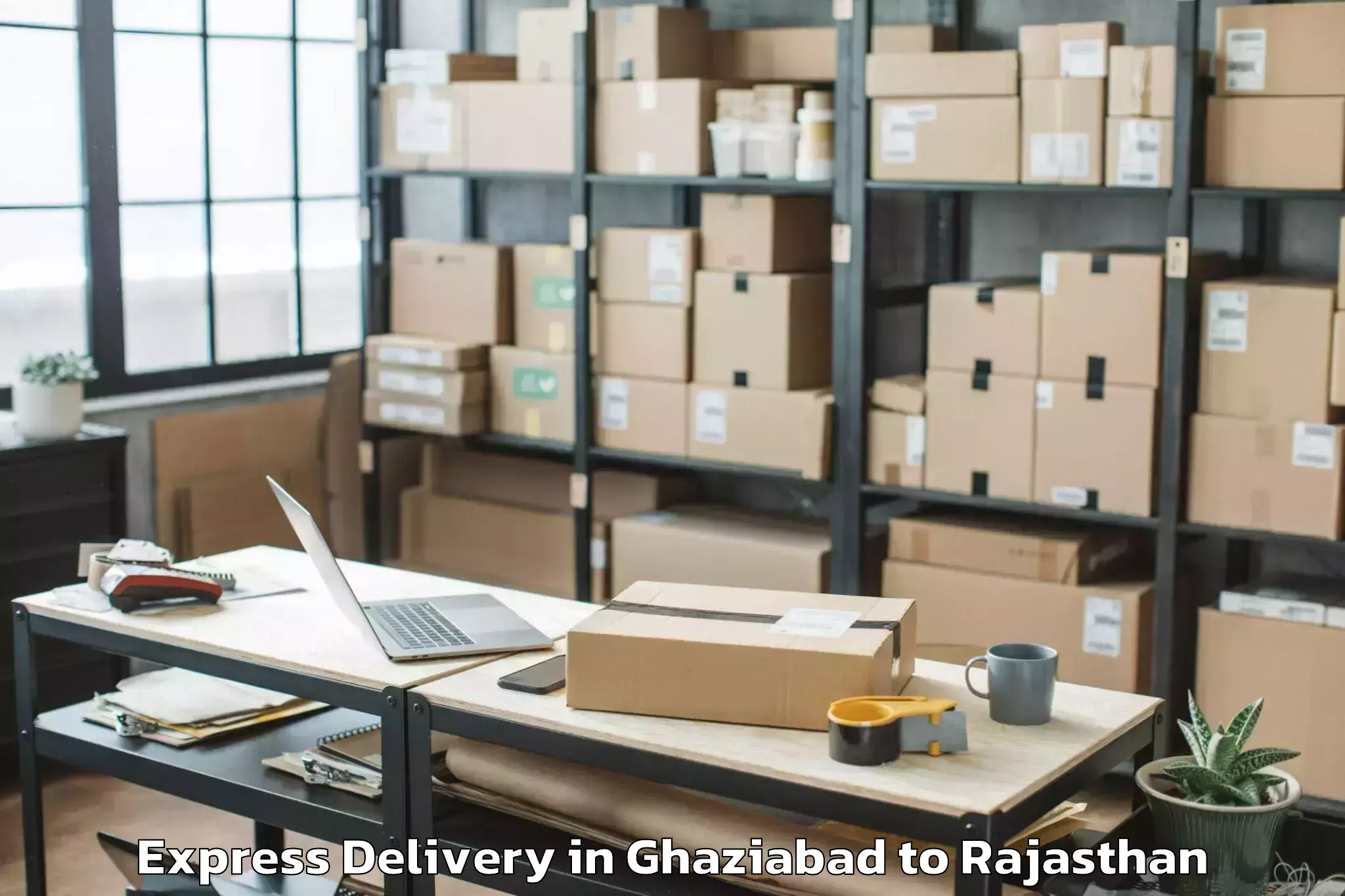 Top Ghaziabad to Jagannath University Jaipur Express Delivery Available